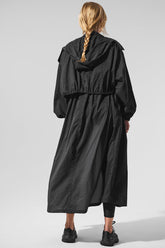 ALO YOGA - oversized trench - black
