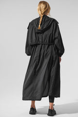 ALO YOGA - oversized trench - black