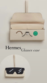 Hermes limited wink glasses/sunglasses case