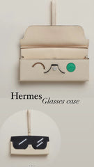 Hermes limited wink glasses/sunglasses case