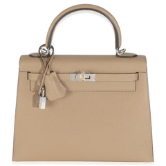 Hermes - Poussiere Epsom Sellier Kelly 25- PHW