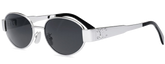 Celine eyewear- round metal - Silver