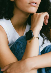 Apple watch cuff - in 18 k gold