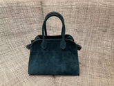 The row - Margaux suede turquoise 10