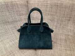 The row - Margaux suede turquoise 10