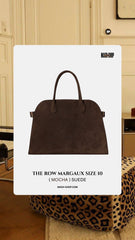 The row - margaux size 10 suede mocha color - gold hw