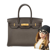 Hermes - birkin togo 25 ecorce - Gold HW