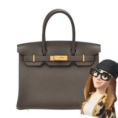 Hermes - birkin togo 25 ecorce - Gold HW