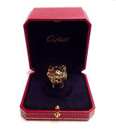 Cartier - panther Gold ring size 53