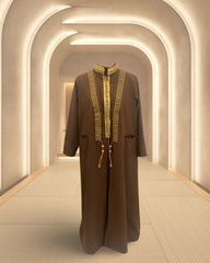 Shd X Mash - espresso embroidery besht blazer - crepe fabric