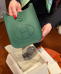 Hermes - mini evelyne - moyen green