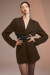 alo - corset blazer espresso