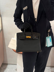 Hermes- Birkin 25 touch shiny - Noir GHW
