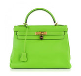 Hermes - kelly 32 - vert cru