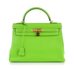 Hermes - kelly 32 - vert cru