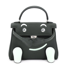 Hermes - Kelly Doll Vert Fonce Vert Peppermint Swift Palladium hardware