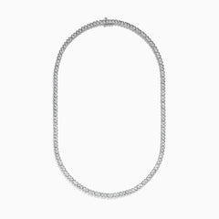 EF - Sterling Silver Diamond Tennis Necklace