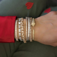 EF - Panther braclate - yellow Gold