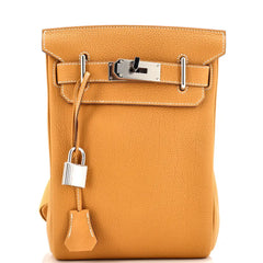 Hermes - Hac à dos leather backpack - Sable natural
