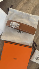 Hermes - medor belt Phw - gold leather size 85