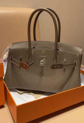 Hermes - birkin shoulder etoupe
