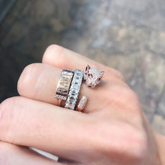 EF - panther ring - yellow gold