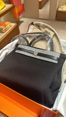 Hermes - Black Herbag 31 palladium hardware