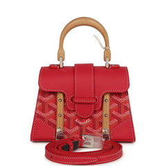 Goyard - Goyardine Canvas Fuchsia Saigon Structure Nano Palladium Hardware