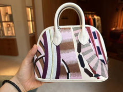 Hermes - BOLIDE 1923 MINI LA SELLE IMAGINAIRE BAG -maroon /NATA