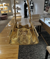 Chanel - 25 gold mini