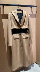 alo - long wool corset blazer