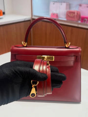 Hermes - Kelly 28 box leather vintage
