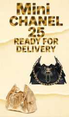 Chanel - 25 gold mini