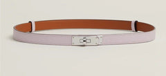 Hermes - kelly belt 18 - calfskin 09 mauve pale