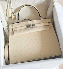 Hermes - kelly ostrich 25