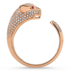 EF - panther ring - yellow gold