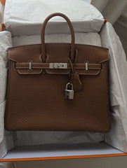 Hermes - birkin gold - size 25 PHW