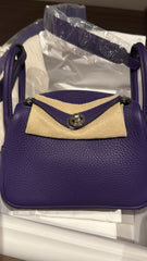 Hermes - mini lindy purple - phw