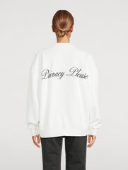 Ritz X Frame - privacy please - sweater - white