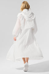 ALO YOGA - oversized trench coat - white