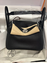 Hermes - lindy 26 - black clemence - Palladium Hardware