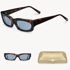 The row - kai sunglasses - Dark Tortoise / Sky