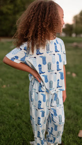 BH little girls set - westren boots👢