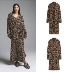 Skims - limited edition cozy leopard robe