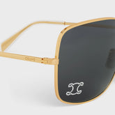 TRIOMPHE RHINESTONE 01 SUNGLASSES IN METAL WITH CRYSTALS