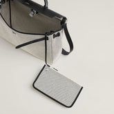 Hermes - Herbag 39 - ecru/ noir