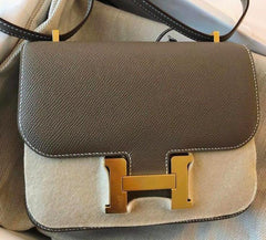 Hermes - Mini constance etoupe gold hardware