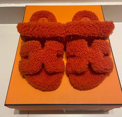 Hermes - chypre woolskin- orange