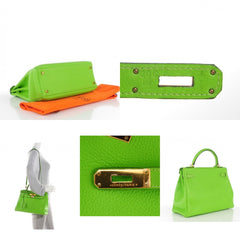 Hermes - kelly 32 - vert cru