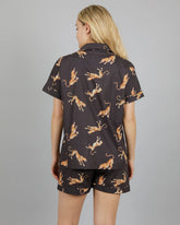 MASH X Woodstocklaundry - WOMENS SHORT PYJAMAS SET JUMPING CHEETAH